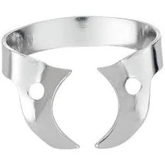 Rubber Dam Clamp Hygenic Gloss Finish Winged Clamps 14A, Downward Sloped Jaws, H02757 BY Coltene/Whaledent