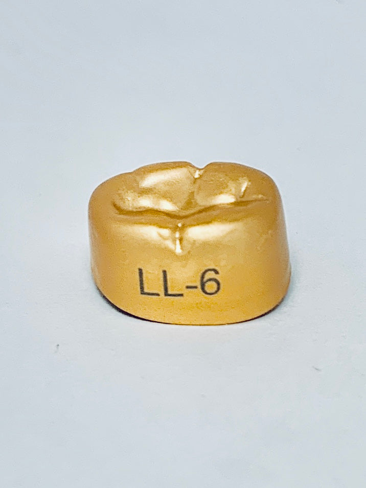 Gold Anodized Temporary Crowns LL6