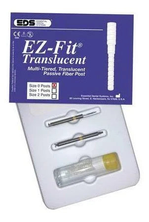 EDS EZ-Fit Translucent Passive Fiber Post Kit- Size 0