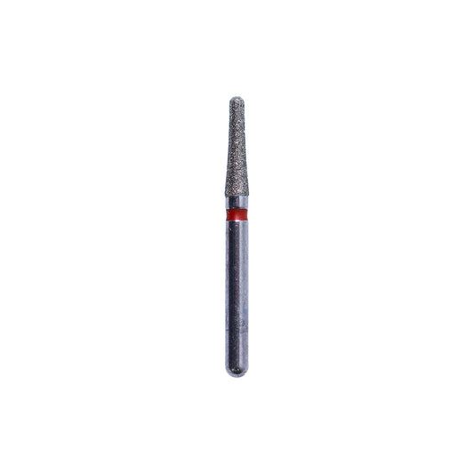 GBurs FG #855L-018, Round End Taper Reusable Diamond Bur, 5/Pk by Strauss
