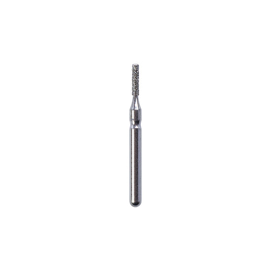 GBurs FG #835-010, Round End Cylinder Reusable Diamond Bur, 5/Pk by Strauss
