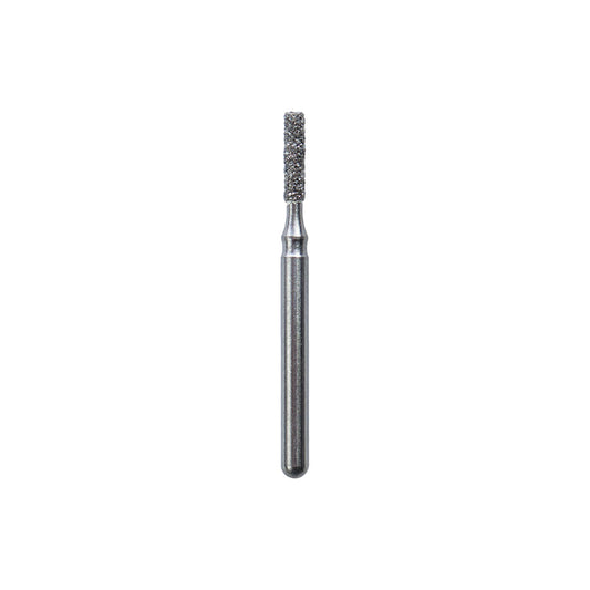 GBurs FG #836-012, Round End Cylinder Reusable Diamond Bur, 5/Pk by Strauss
