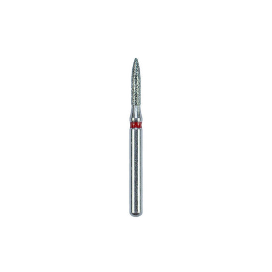 GBurs FG #860-014, Flame Reusable Diamond Bur, 5/Pk by Strauss
