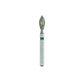 Gburs Diamond Burs FG #368-023 Egg/Football, Reusable Diamond Bur 5/Pk by Strauss
