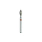 Gburs Diamond Burs FG #368-023 Egg/Football, Reusable Diamond Bur 5/Pk by Strauss