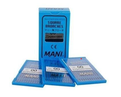 Mani Smooth Broaches 52mm 12/Package Stainless Steel