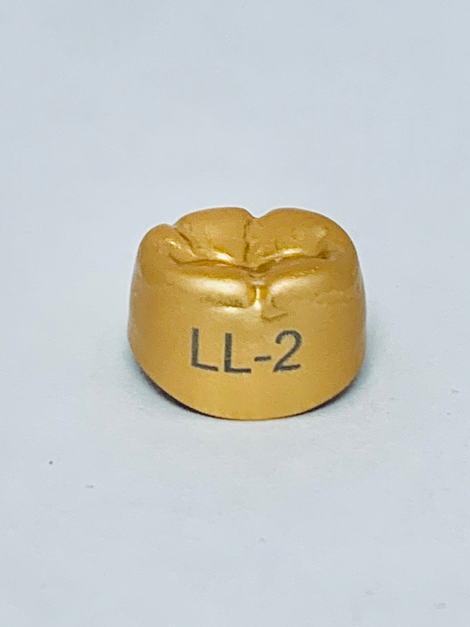 Gold Anodized Temporary Crowns LL2