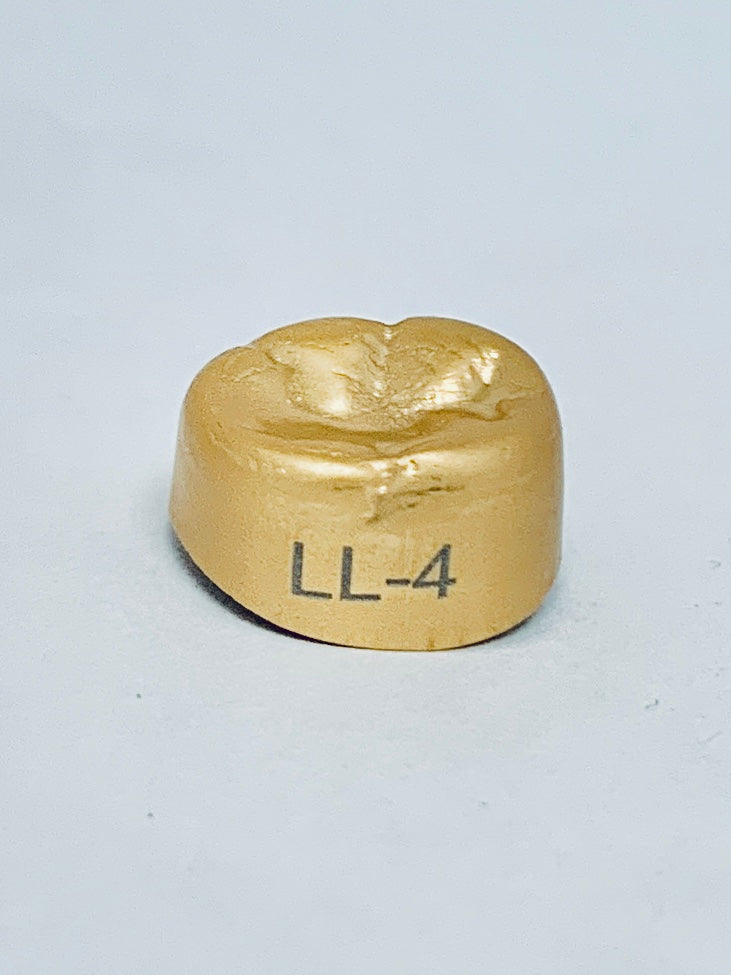 Gold Anodized Temporary Crowns LL4