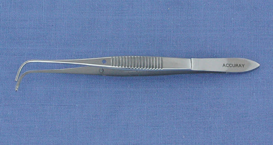 DEXITER IRIS FORCEP . 4" 1X2 TEETH HALF CVD Comparable to Hu-Friedy & Miltex