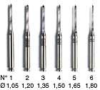 Nordin Post Reamers Square Reamers (Variations available) Long 32 mm, Package of 3.