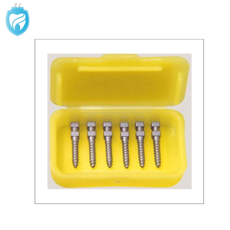 Dental Titanium Conical Cross Head Screw Refill, 6 Screw Posts- All Sizes