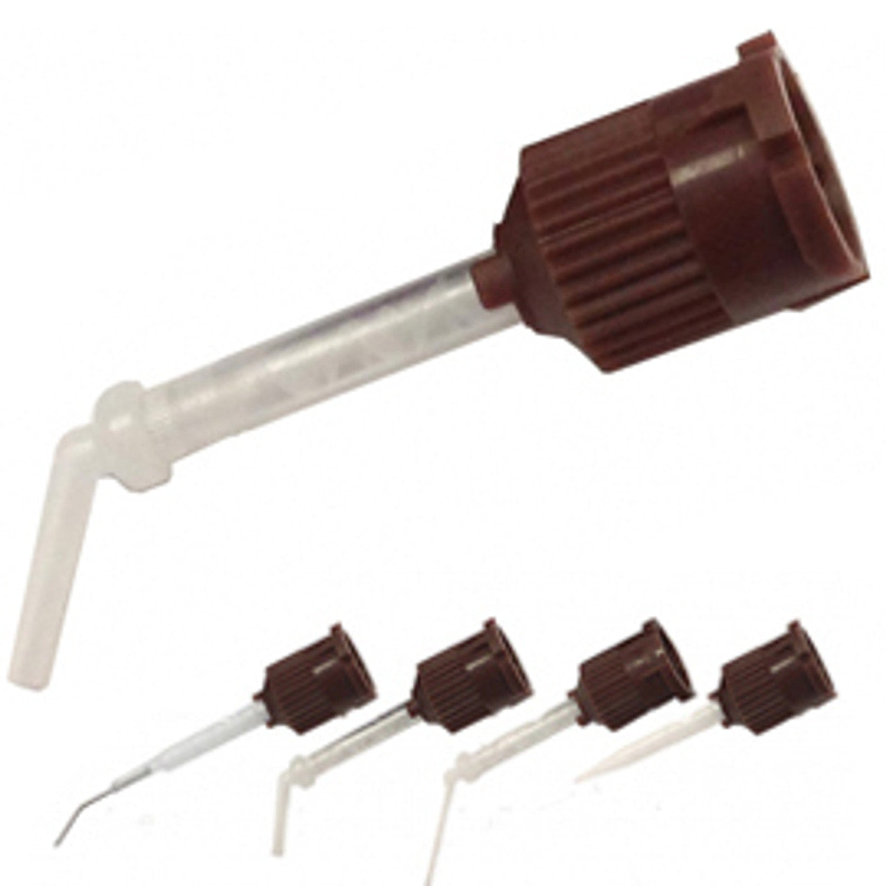 Pulpdent ACTIVA™ BioACTIVE Automix Tips, Brown/Clear with Short Intraoral Tips (IOT), 50/pk AD50T