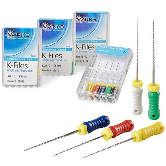 MARK3 K-Files 31mm #45-80 6/pk - Silmet Dental supplies | Authorized dealers of Silmet products | Silmet dental