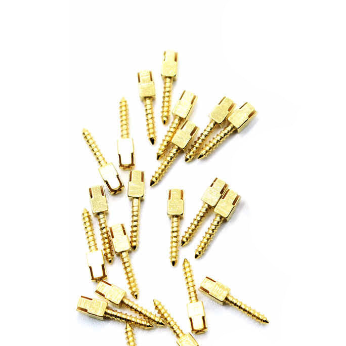 Loop Screw Post Golden Cylindrical Screw Posts S1 | Cross-Head Refill, 12/Pack ...